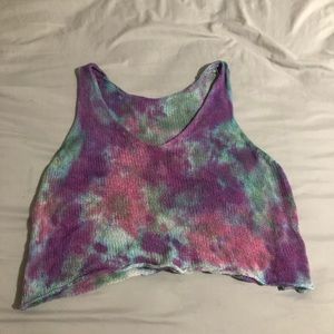 Hand made tie dye crop top